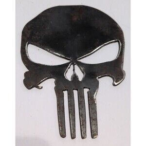 Metal Wall Art Unfinished Punisher Skull
